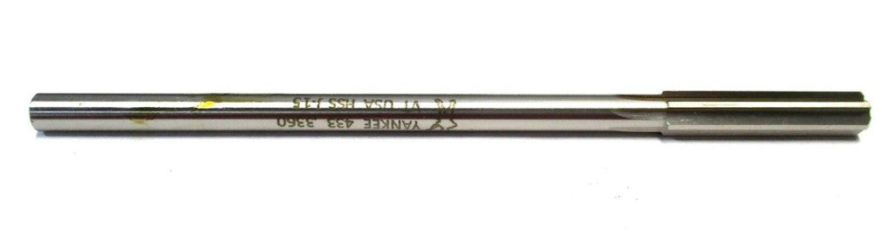 Made in USA (72033368) 0.336" 11/32 x 1-1/2 x 6 6-Flute RH HSS Chucking Reamer