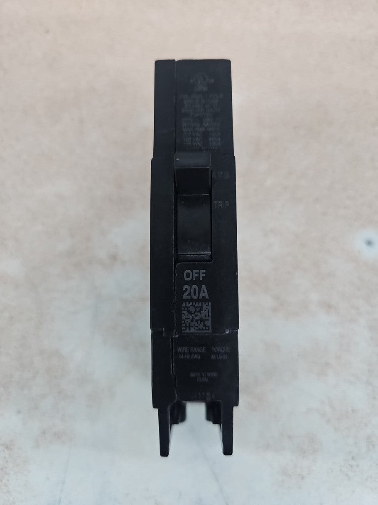 NTO GE TEY120 Bolt On Circuit Breaker, 1 Pole 20 Amps 277VAC, NT QR CODE
