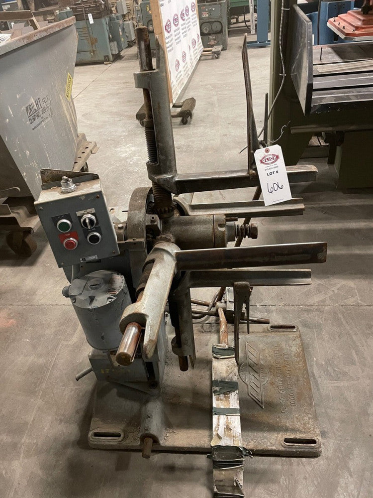 Littell No. 10 Centering Reel / Coil Unwinder 1000lbs 1/2HP 3Ph
