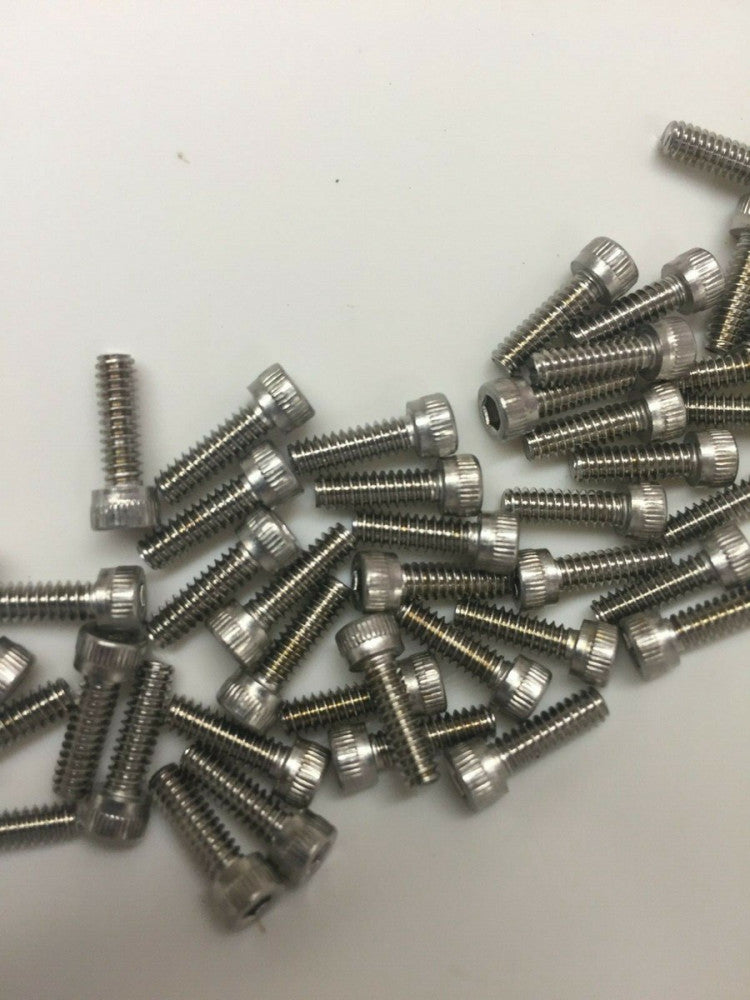 Lot of 50 4-40 Socket Head Cap Screws 316 Stainless Steel 3/8" Long