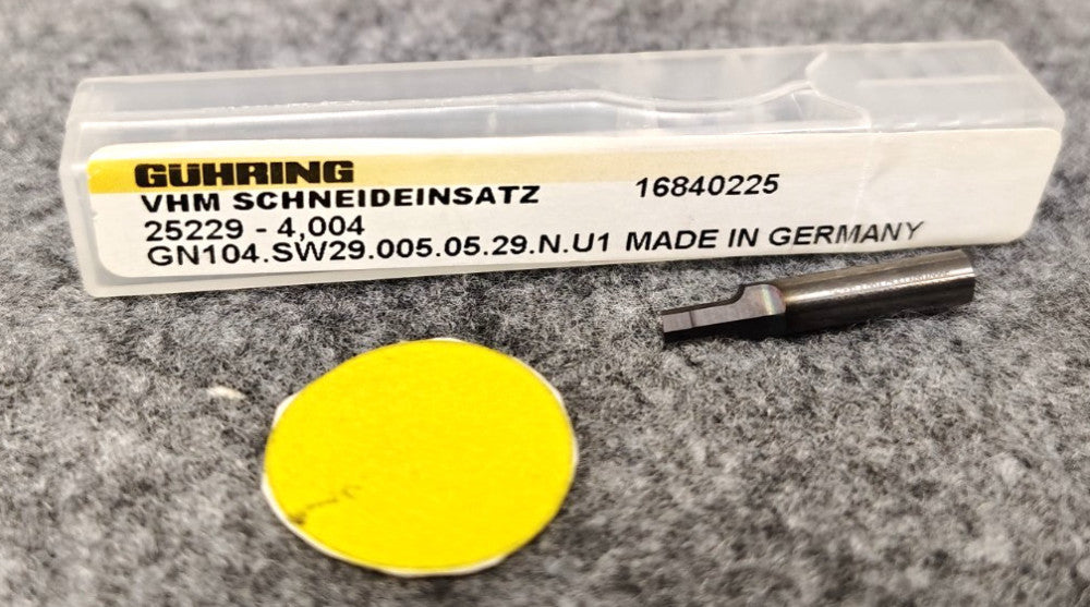 GUHRING BORING BAR 25MM OAL CARBIDE MATERIAL GN104.SW29.005.05.29.N.U1