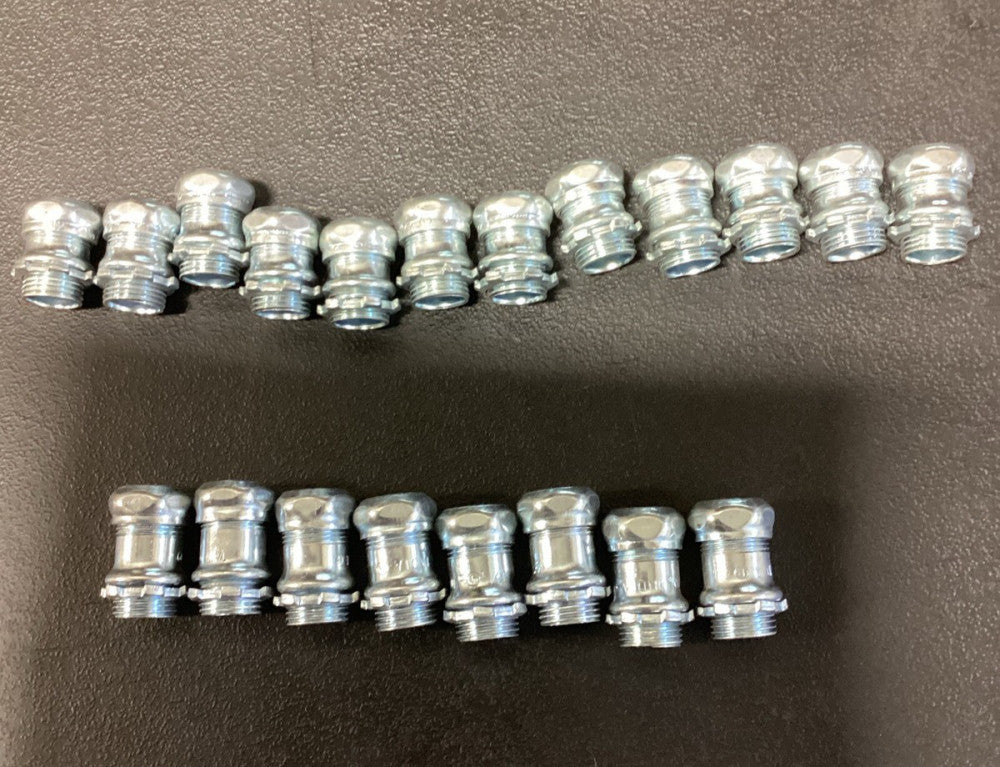 NEW  1/2" EMT Connector Compression  Lot Of 20 F110