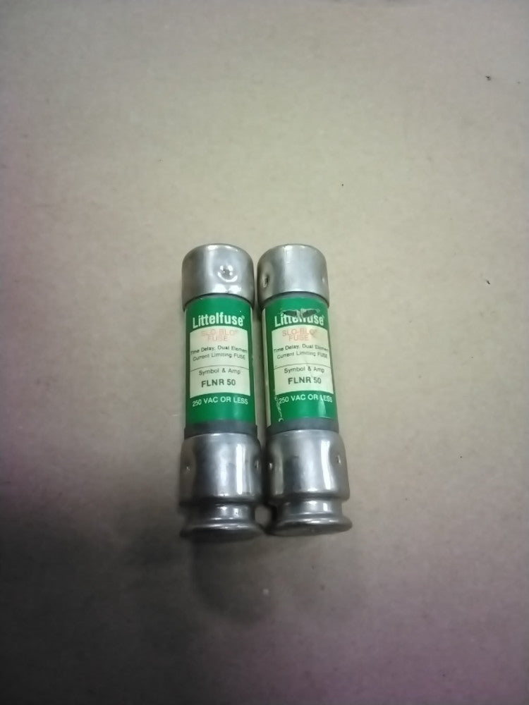 Littelfuse FLNR 50 SLO-BLO Fuse, Lot Of 2