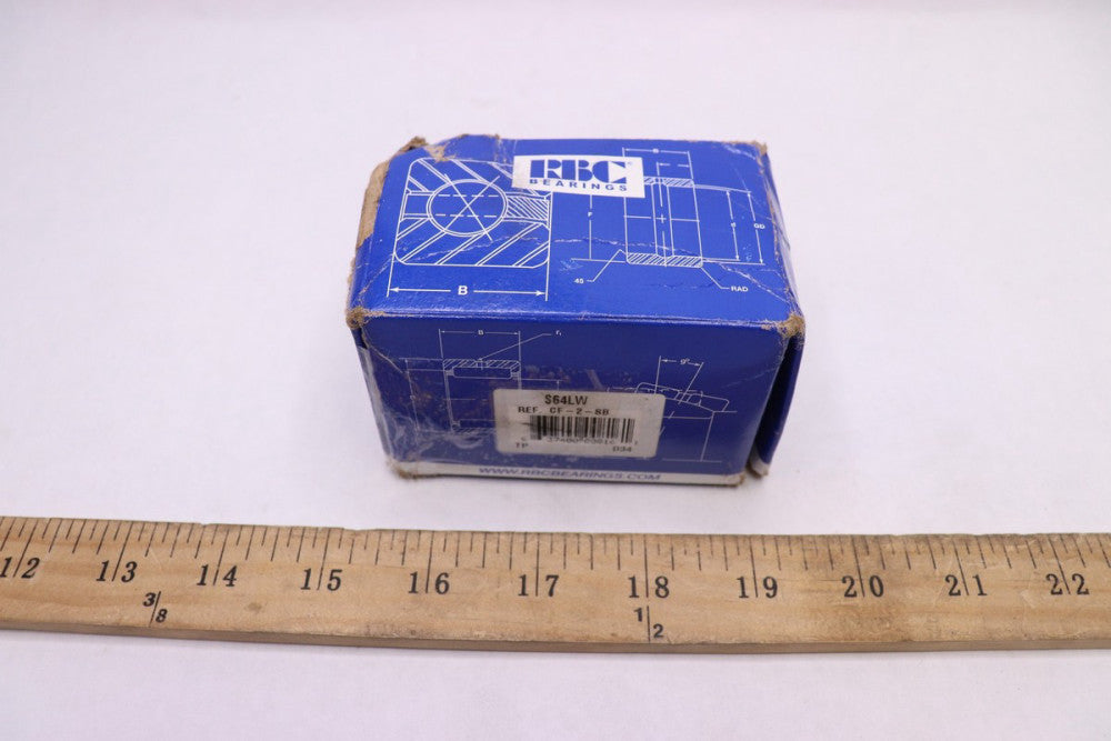 RBC Flat Cam Follower Hex Head 2" Roller Dia 1.25" W S64LW