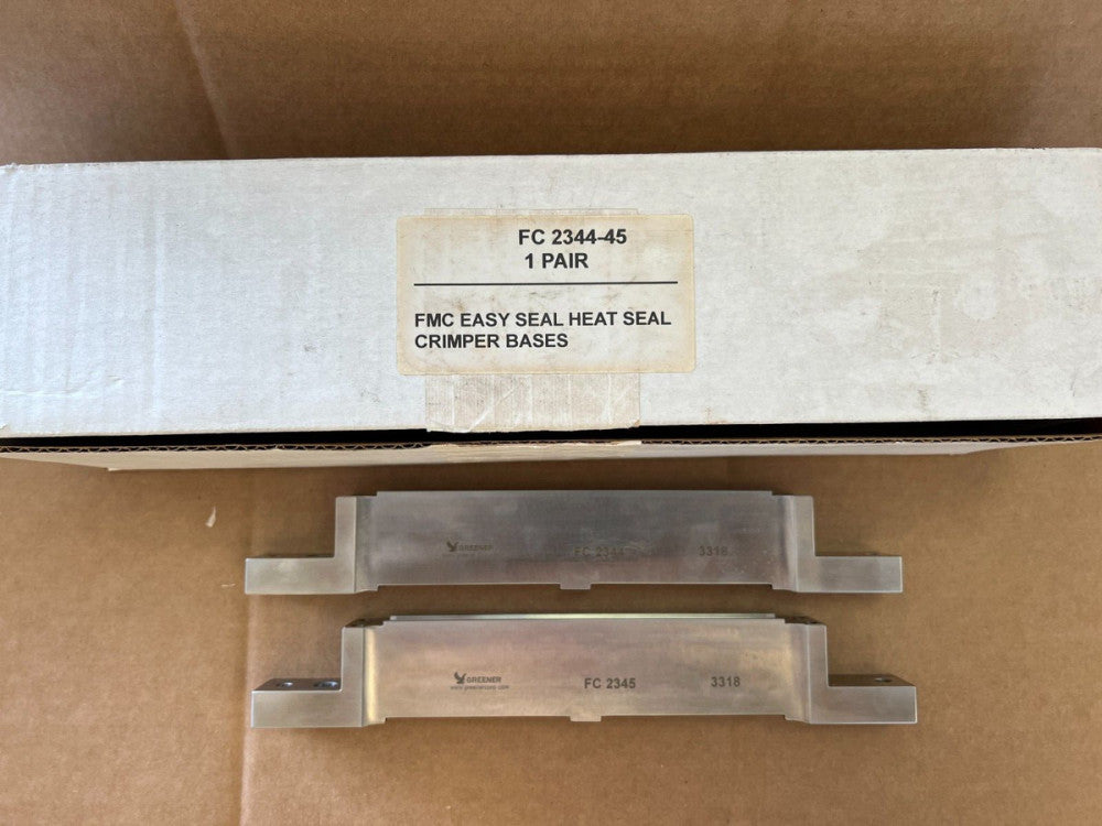 GREENER FC 2344-45, EASY SEAL HEAT SEAL CRIMPER BASES, MAKE OFFER!