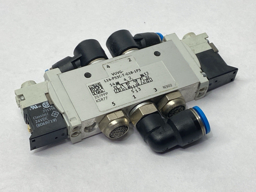 Festo VUVG-L14-P53C-T-G18-1P3 Pneumatic Air Solenoid Valve 566501 NO CONNECTOR