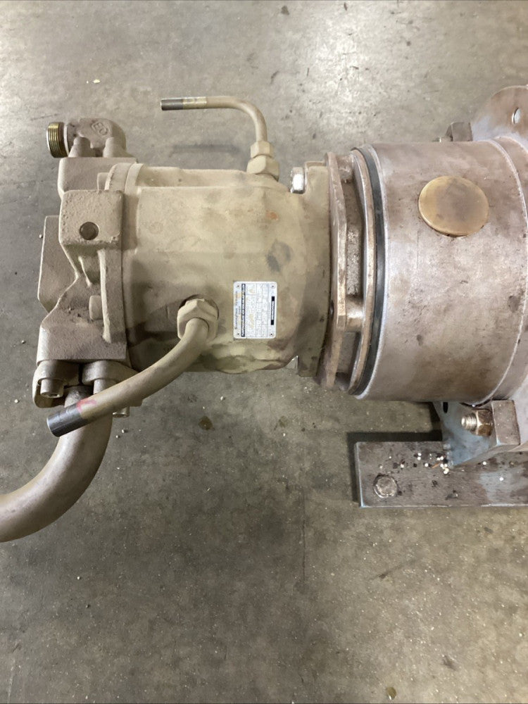 BRUNINGHAUS HYDROMATIC A10VSO 71 DFR1/31R AXIAL PISTON PUMP W/ ABB MBT160L 20HP