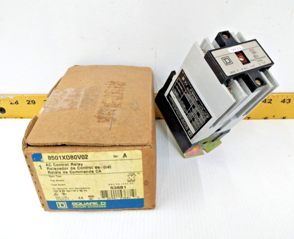Square D AC Control Relay 120V Coil  8501XO80V02