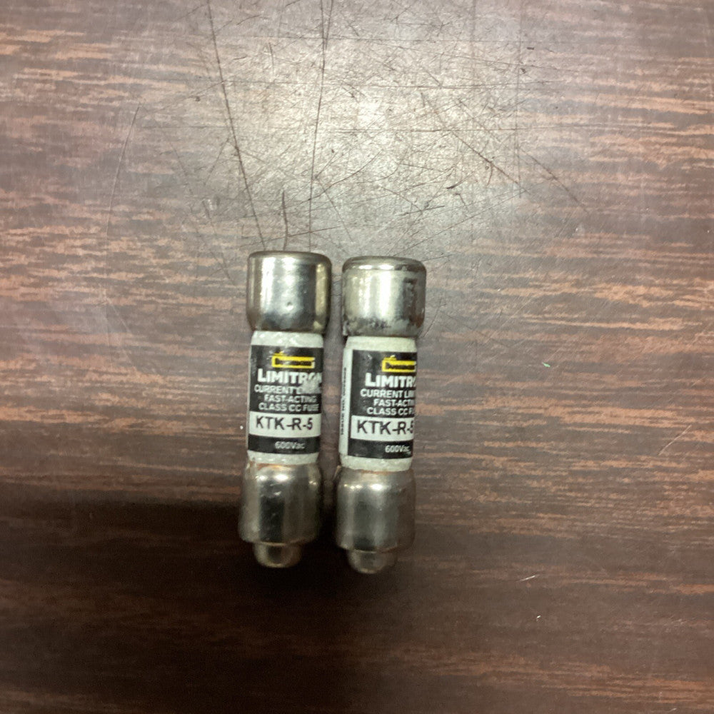 Cooper Bussmann Limitron Class CC Current Limiting KTK-R-5, Lot Of 2