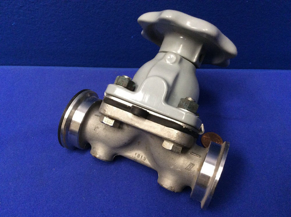ITT DIA-FLO 1" DIAPHRAGM VALVE 1-1/2" TRI-CLAMP CONNECT