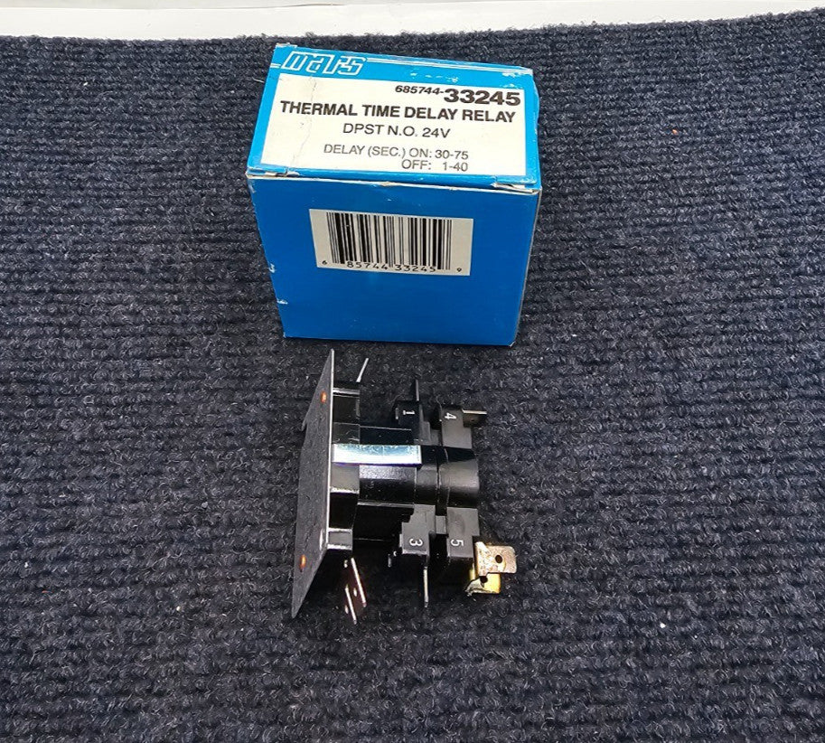 Mars 685744-33245: Thermal Time Delay Relay DPST 24V NOS