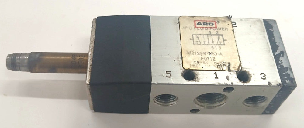 ARO FLUID POWER SOLENOID VALVE M212SS-120-A FO112 5 PORTS 2 POSITIONS