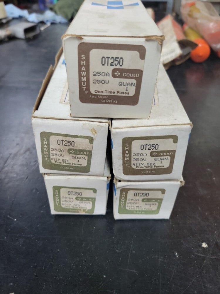 1 nos GOULD SHAWMUT OT 250 Amp, 250V, Class K5, Ferraz OT250, OT 250A