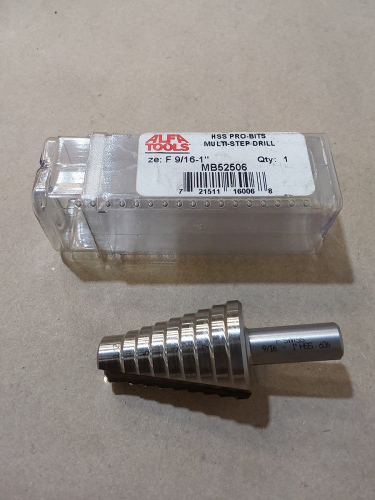 MB52506 ALFA TOOLS HSS Pro-Bits Multi-step Drill Bit F 9/16-1"