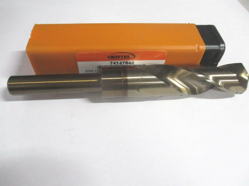 (74147646) 27/32" x 1/2" x 3" x 6" OAL Cobalt Silver & Deming Spiral Drill Bit 
