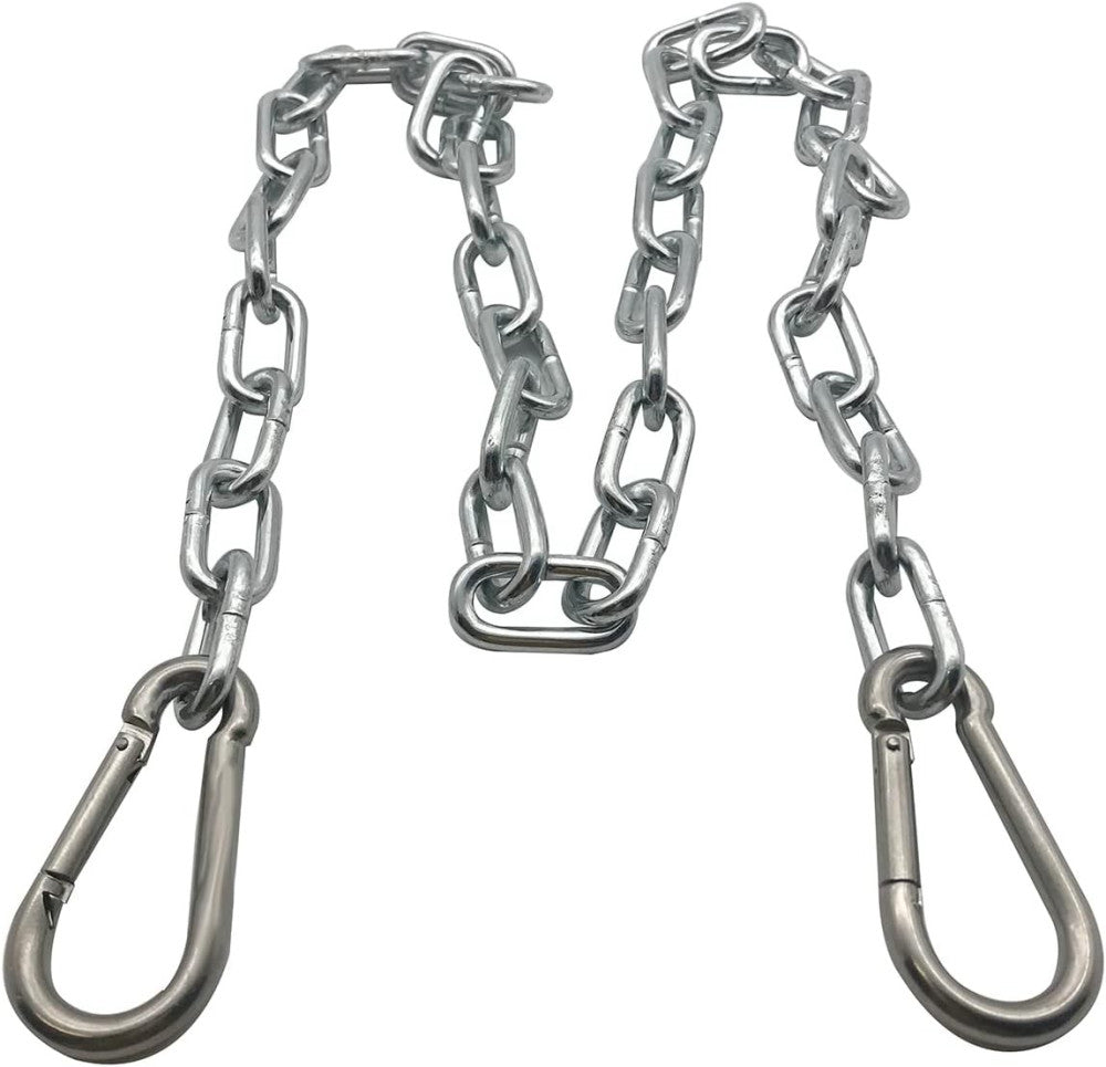 3/16" X 48" Trailer Safety Chain with Locking Carabiners Grade 30 (M5... 
