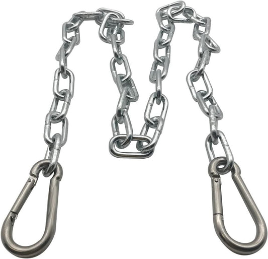 3/16" X 48" Trailer Safety Chain with Locking Carabiners Grade 30 (M5... 