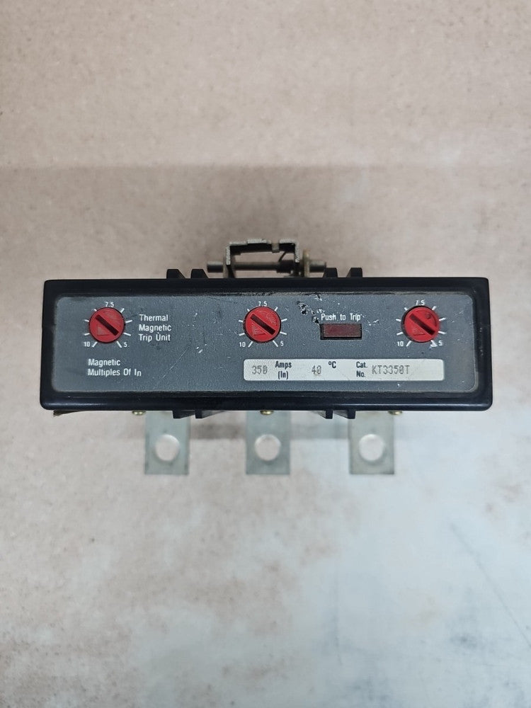 New Take Out Cutler Hammer KT3350T Magnetic Trip Unit 350A 3P K Frame Breaker