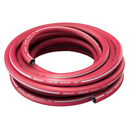 Continental Cwr075-25 3/4 In Id X 25 Ft L Garden Hose, Epdm Tube, Red