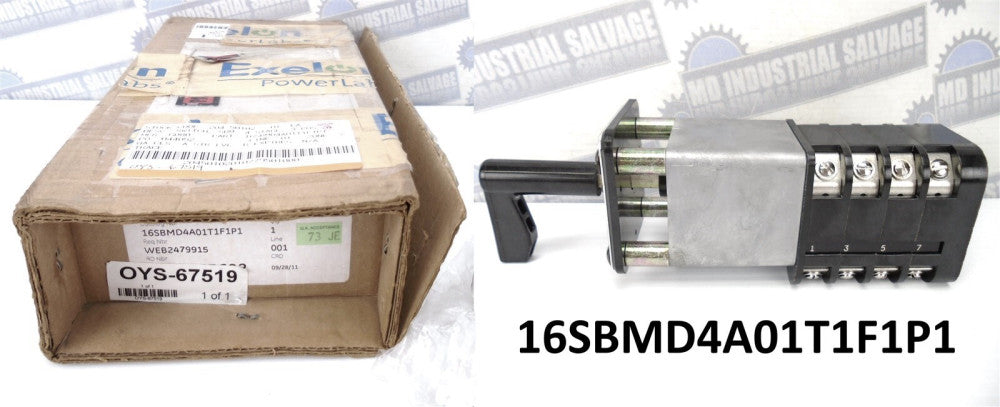 General Electric - 16SBMD4A01T1F1P1 - SBM ROTARY CONTROL SWITCH 4-POS 8-CONTACTS