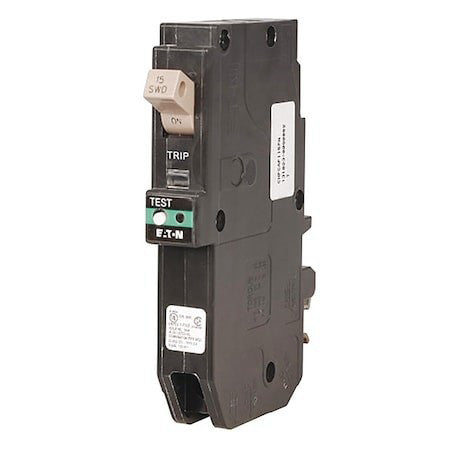 Eaton Chfn115af Circuit Breaker, Ch Series, 15A, 1 Pole, 120/240V Ac, 10Ka