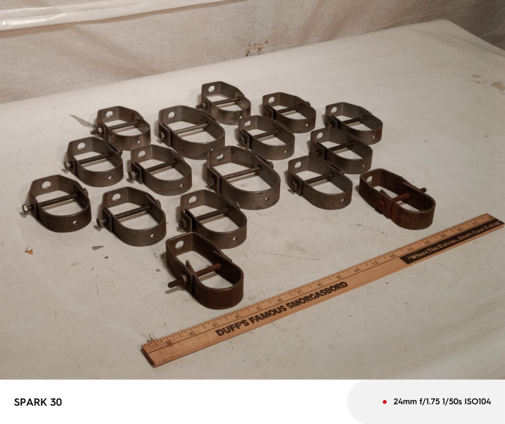 (16) Adjustable Clevis Hangers, Two Sizes, Free USA Ship