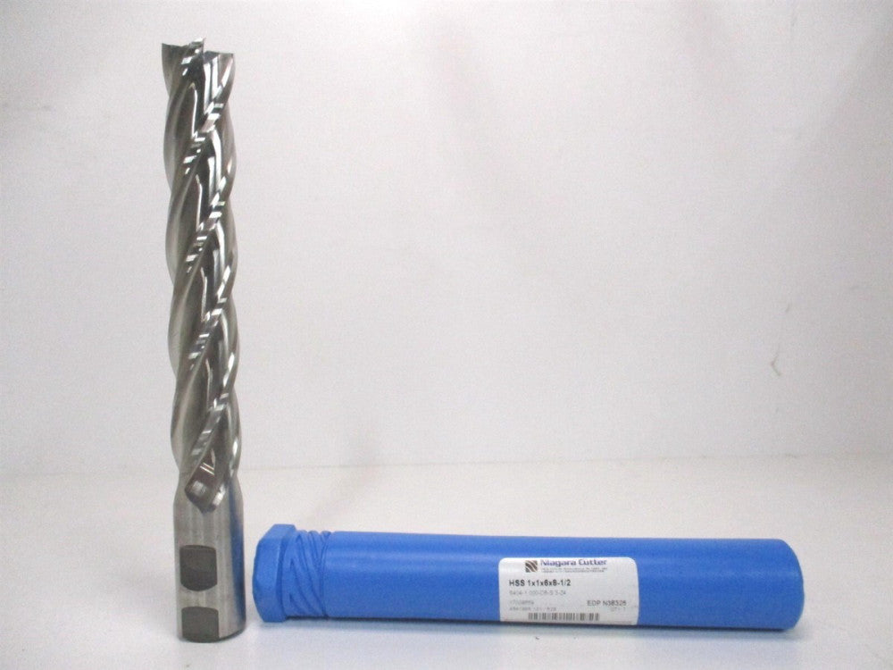 Niagara Cutter (N38326) 1 x 6 LOC x 1 x 8-1/2 4F HSS Square Endmill 