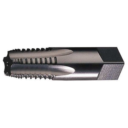 Greenfield Threading 385752 Pipe Tap, 1/8"-27, Semi-Bottoming, 4 Flutes, Nptf