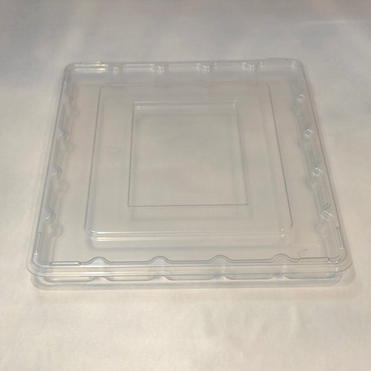 25pc 13"x11"x1" Anti Static Plastic Tray W/ Lid For Electronics Shipping Storage
