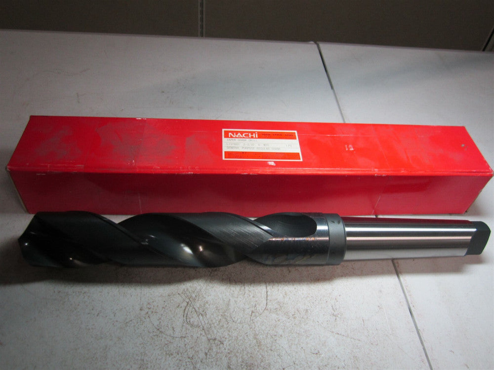 Nachi (1270785) 2-3/32" Size, 5MT 118° High Speed Steel Taper Shank Drill