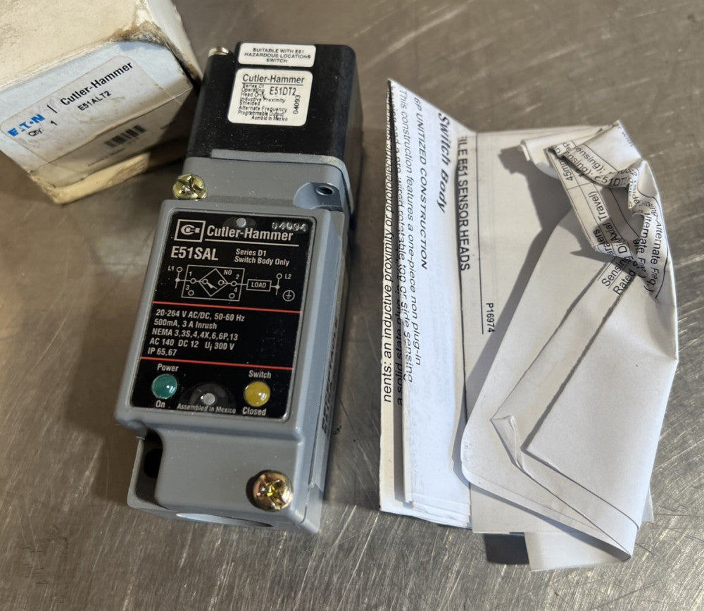 CUTLER HAMMER E51SAL PROXIMITY SWITCH E51SAL E51DT2 Nos Surplus