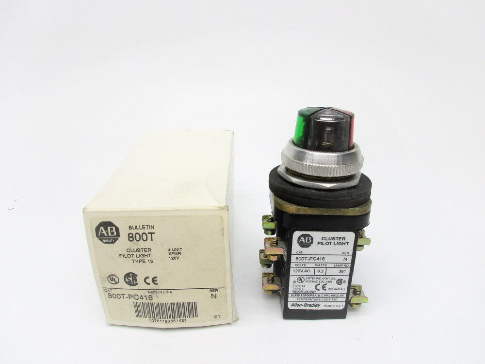 ALLEN BRADLEY 800T-PC416 SER. N 120VAC (WH) NSMP