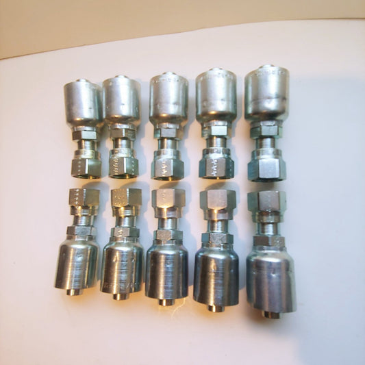 1JS43 8-8 PARKER HYDRAULIC HOSE FITTINGS 1/2 FLAT FACE 10PACK