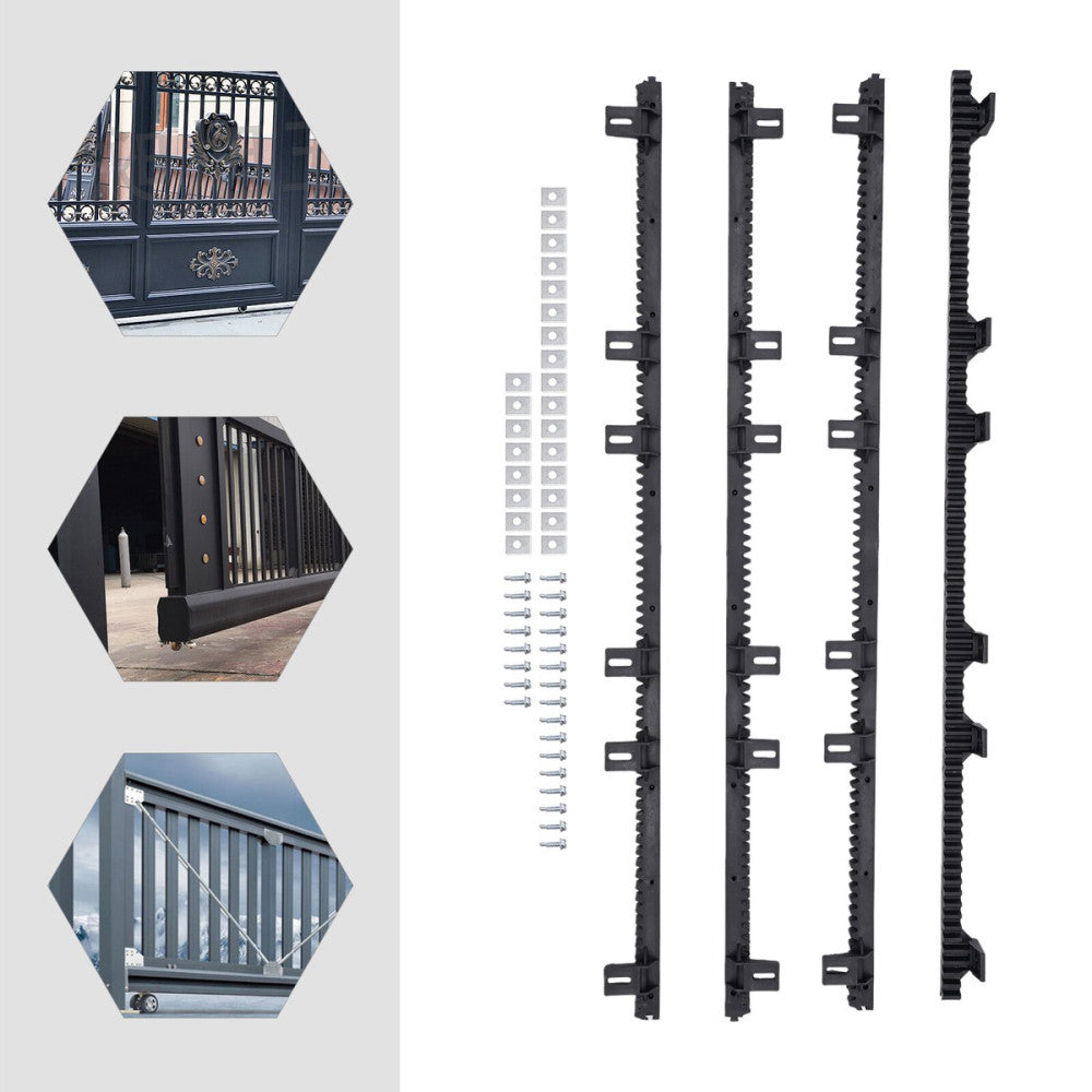 4-Piece Durable Nylon Gear Racks for Smooth Sliding Door Operation