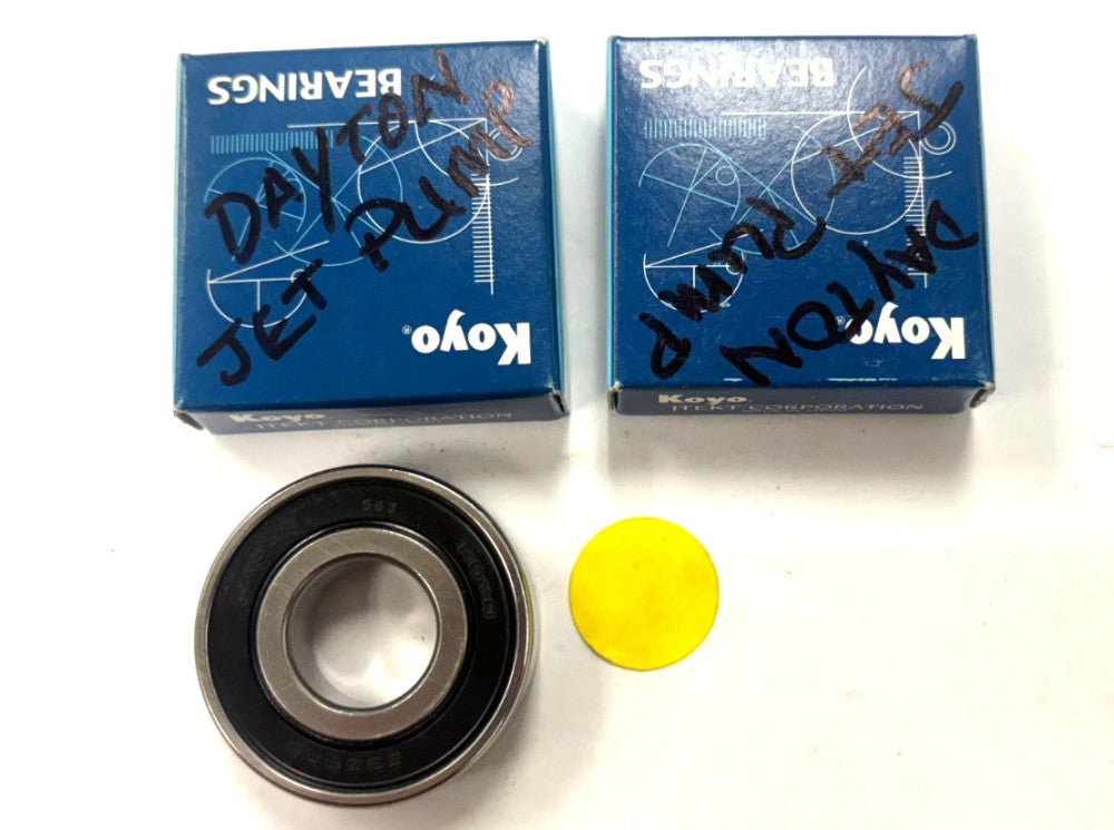 KOYO DEEP GROOVE BALL BEARING, 62022RSC3 LOT OF 2