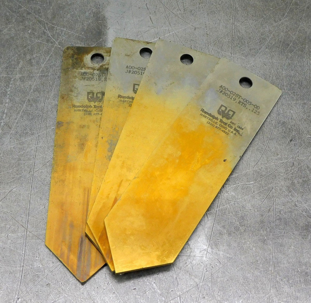 Randolph Tool .125 Gauge Block Parallel Gauge Thickness Gauge Lot of Four (4)