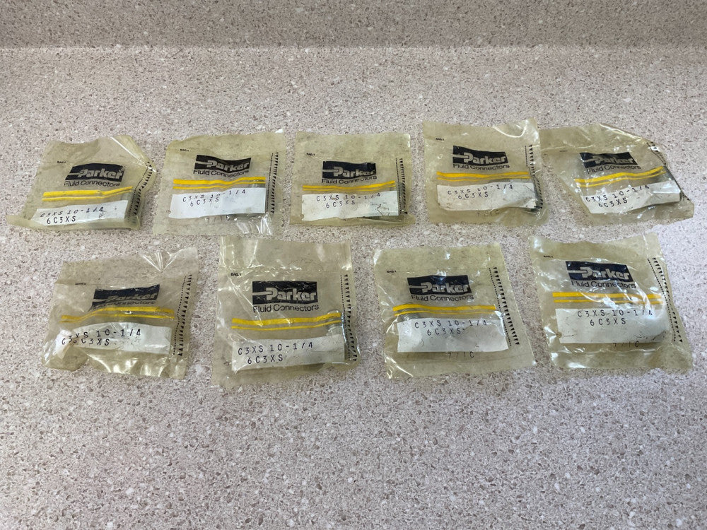 Parker C3XS10-1/4 6C3XS NEW (Lot of 9)