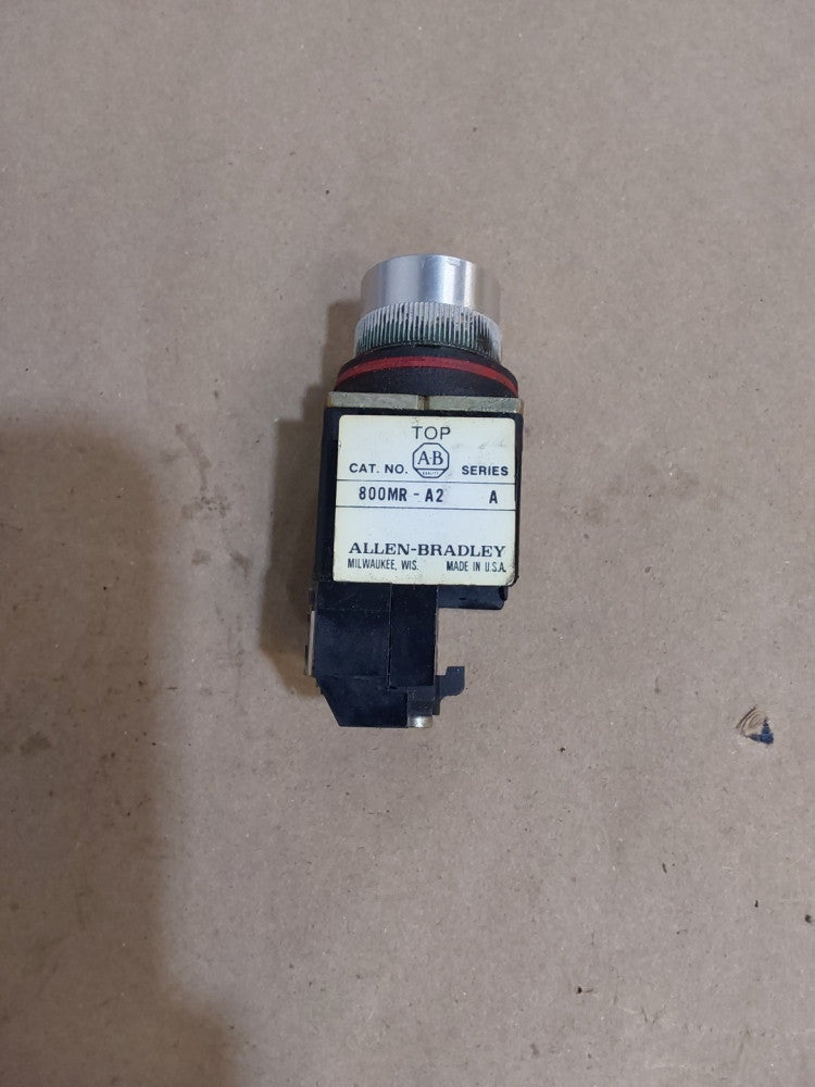 Allen Bradley 800MR-A2 Pushbutton (Black) Series A W/ 800M-XD1