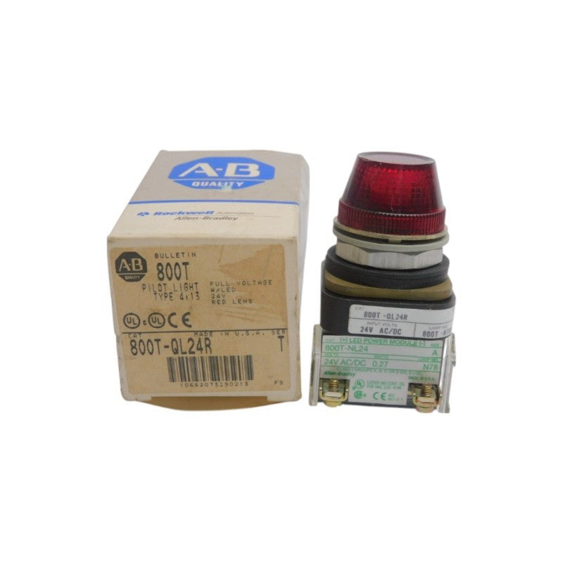 ALLEN BRADLEY 800T-QL24R SER. T 24V (GY/BL) NSMP