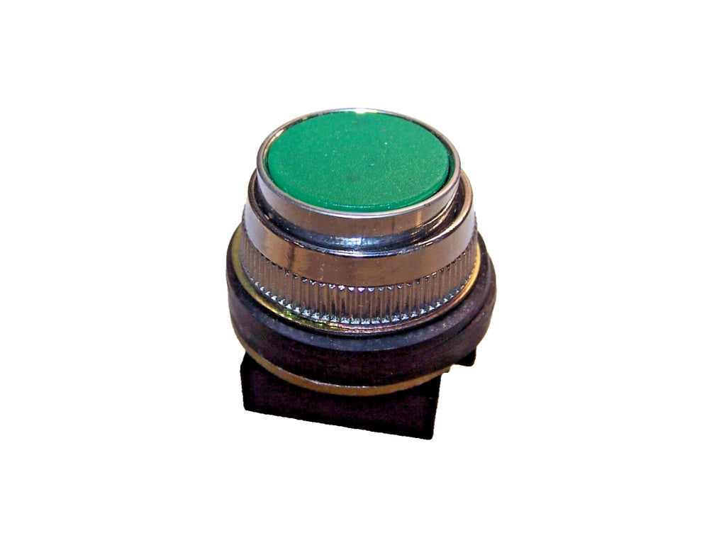 NEW AEG GREEN FLUSH MOUNT PUSH BUTTON SWITCH  30/PR3