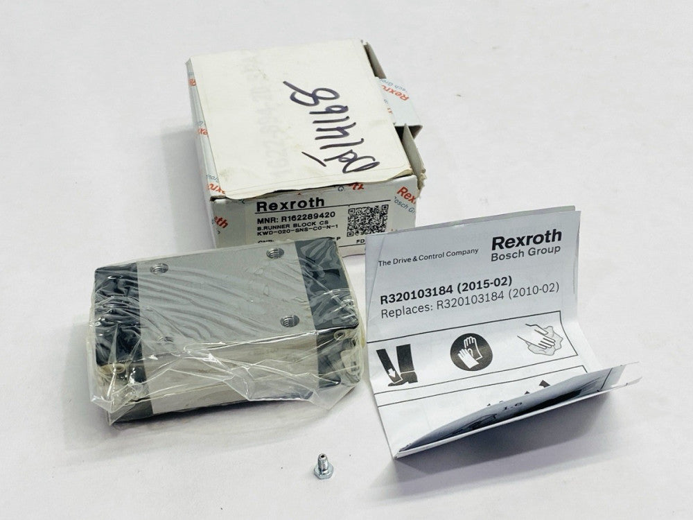 Bosch Rexroth R162289420 Ball Runner Block Carbon Steel KWD-020-SNS-C0-N-1