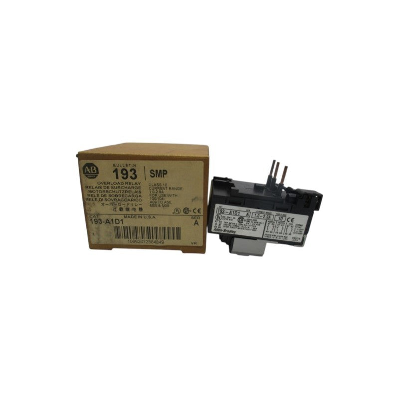 ALLEN BRADLEY 193-A1D1 690V 1.0-2.9A (BR/WH) NSMP