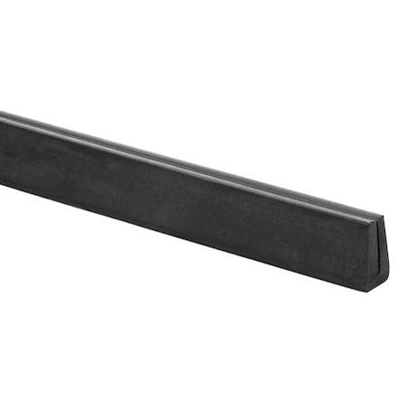 Zoro Select Ztrim-126 Rubber Edging, Sbr, 50 Ft Length, Non-Adhesive Backing,