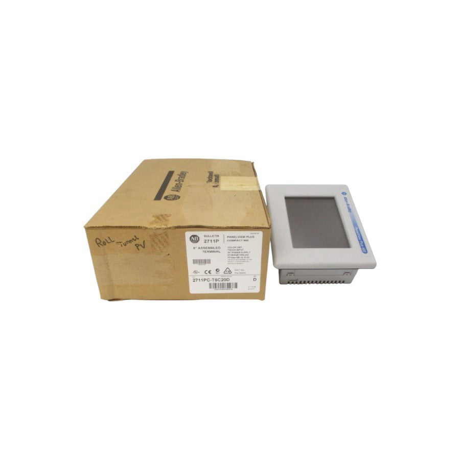 ALLEN BRADLEY 2711PC-T6C20D SER. D 24VDC NSMP