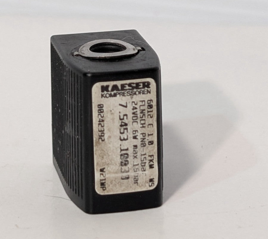 Kaeser Kompressoren Compressor 7.5453.1.083.30 Solenoid Coil, 24VDC 6W Max 15bar
