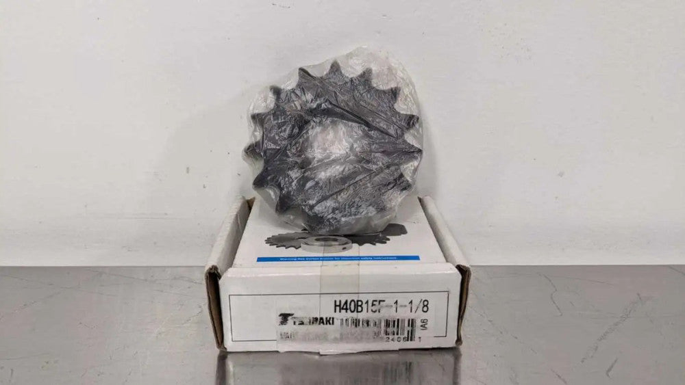 Tsubaki HB40B15F-1-1/8 Roller Chain Sprocket 1-1/8" ID 40 Chain 15 Teeth