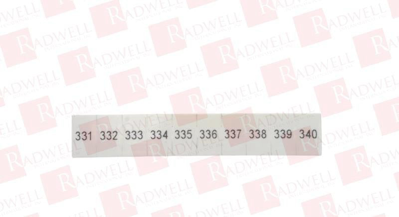 PHOENIX CONTACT ZB 6,LGS:FORTL.ZAHLEN 331-340 / ZB6LGSFORTLZAHLEN331340 (NEW IN