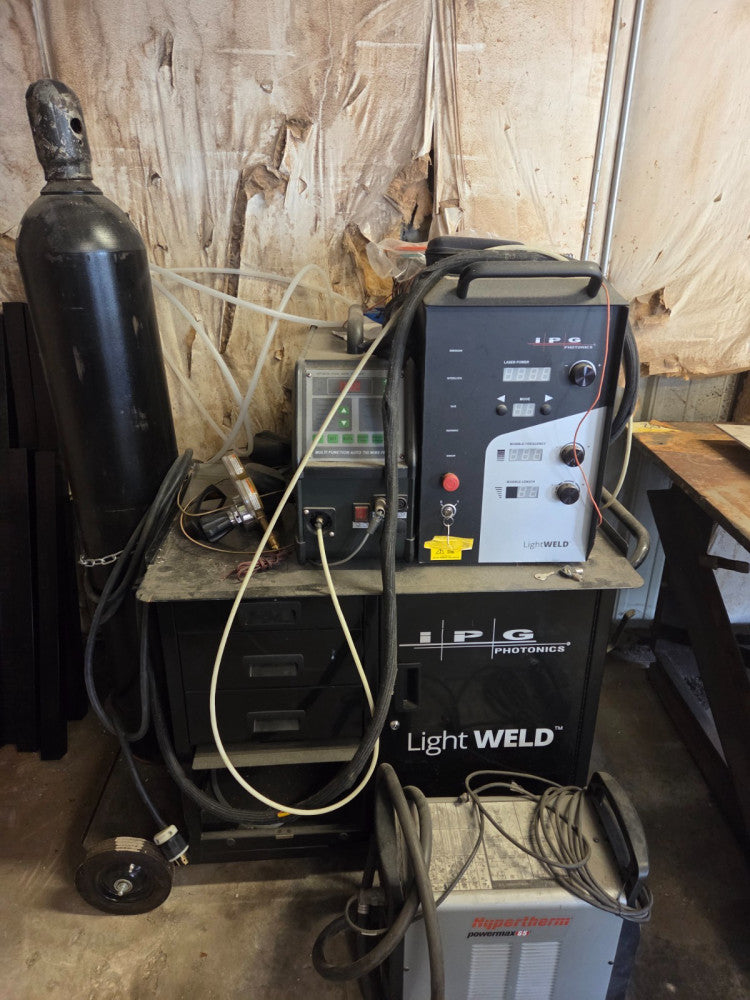 IPG Photonics LightWELD 1500 Fiber Laser Welder, Wirefeeder, Cart