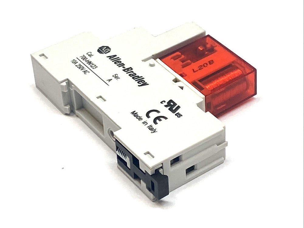 Allen-Bradley 700‑HN123 Relay Socket w/ 700‑HPS2Z24 Safety Relay