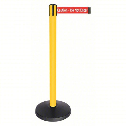 (2 PACK) QUEUEWAY Barrier Post with Belt: ABS, Powder Coated QPLUS-35-RG 52NP19